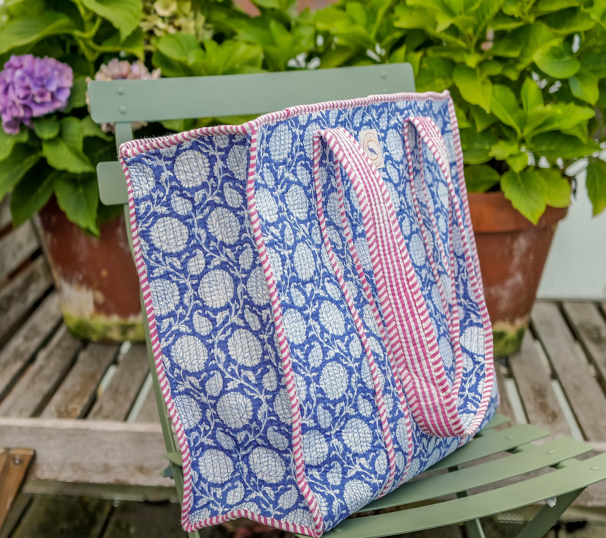 Stepptasche Indigoblüte