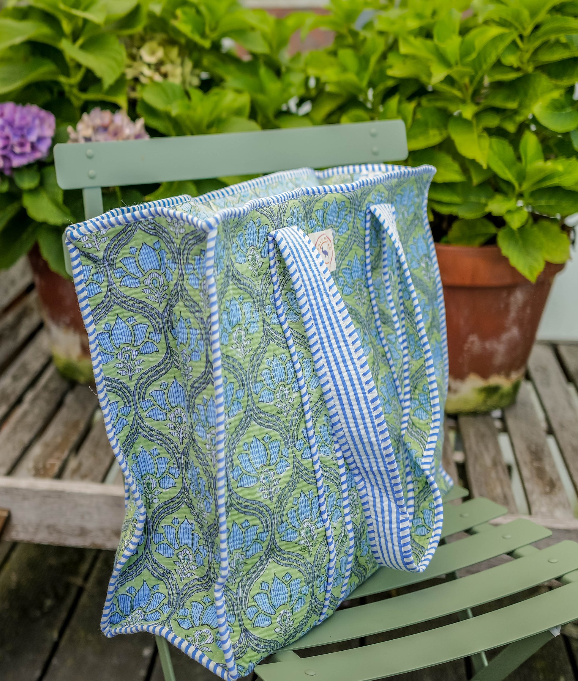 Tasche Blaue Palme